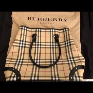 Authentic Large Burberry Tote Bag